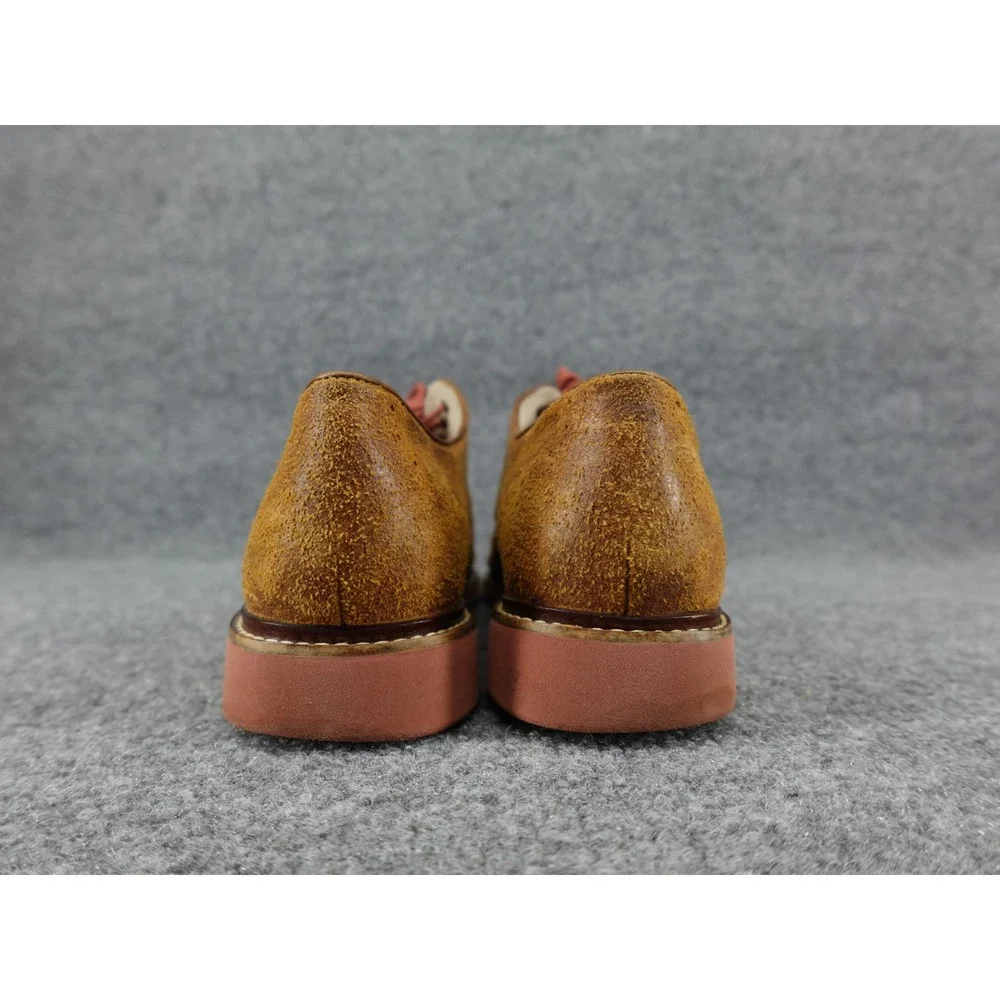 Cole‎ Haan Nike Air Wingtip Oxford Mens 11.5 Tan Suede Good Distressed Brogue